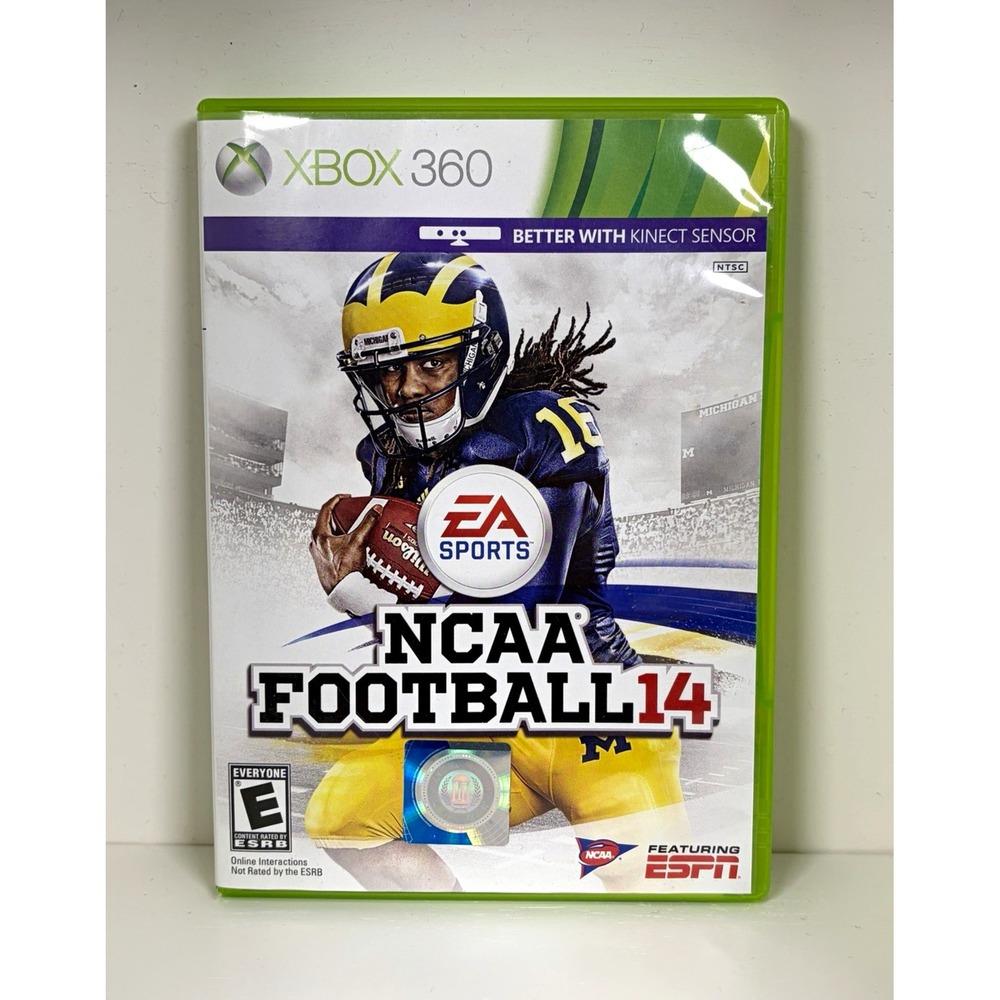 EA SPORTS NCAA Football 14 Xbox 360 2013 E CIB Multiplayer Online Kinect